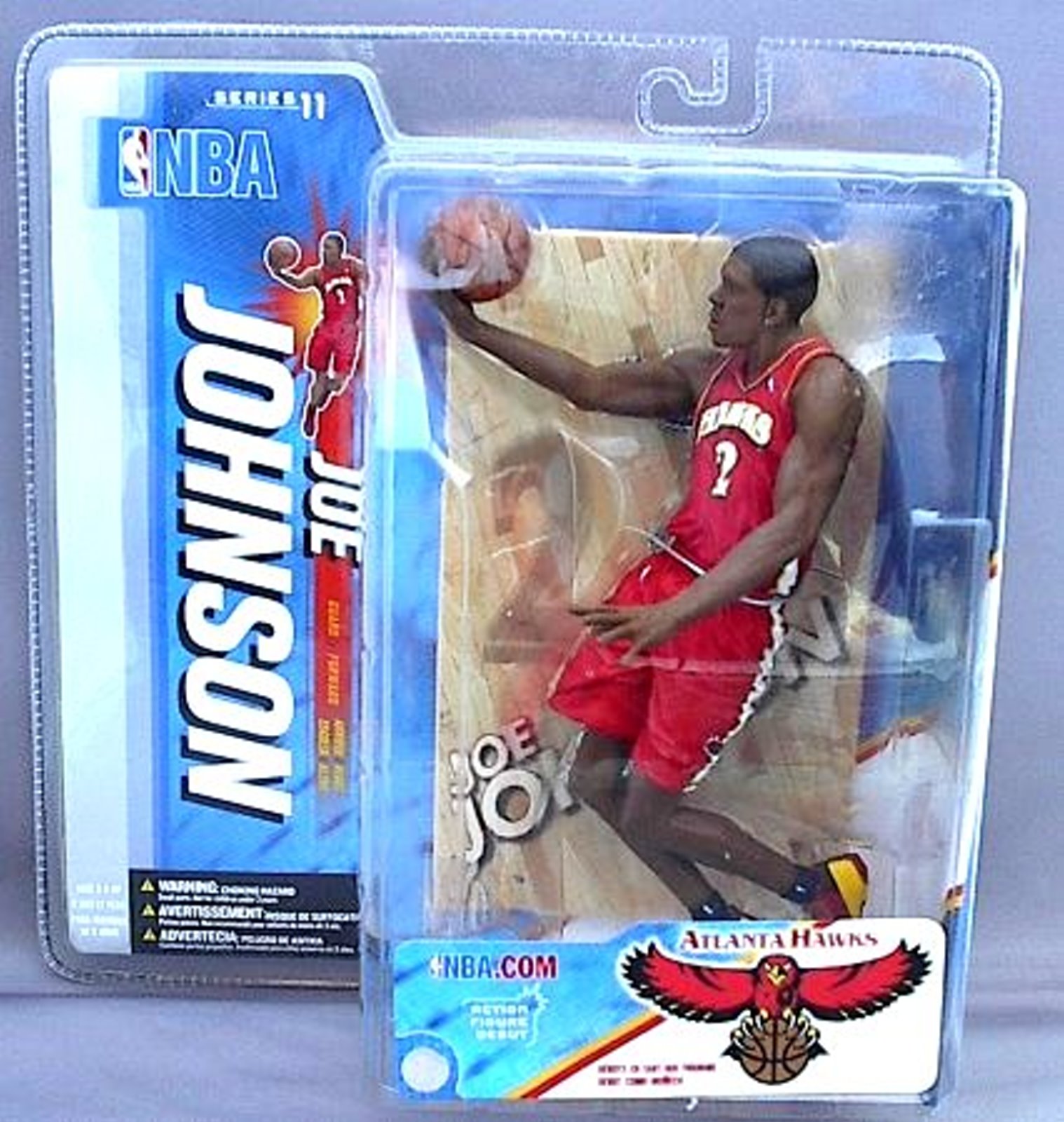 Joe Johnson NBA Series 11 McFarlane figure Atlanta Hawks