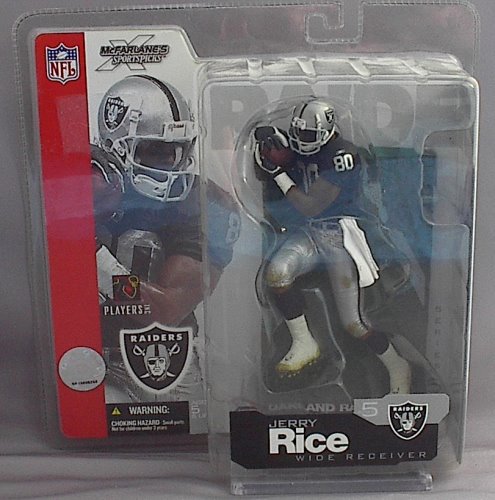 Jerry Rice NFL Series 5 McFarlane figure Oakland Raiders