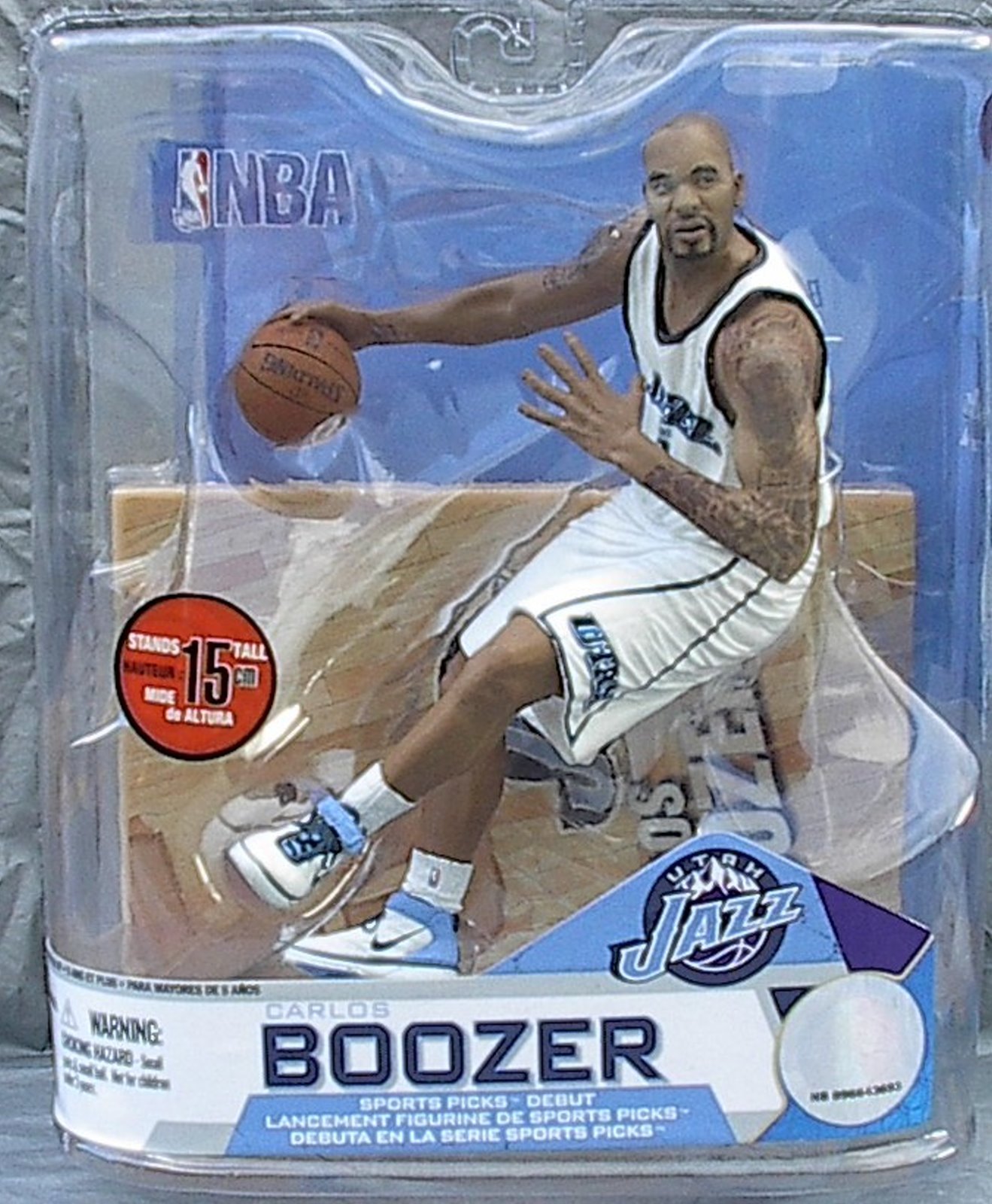 Carlos Boozer NBA Series 14 McFarlane Debut figure Utah Jazz