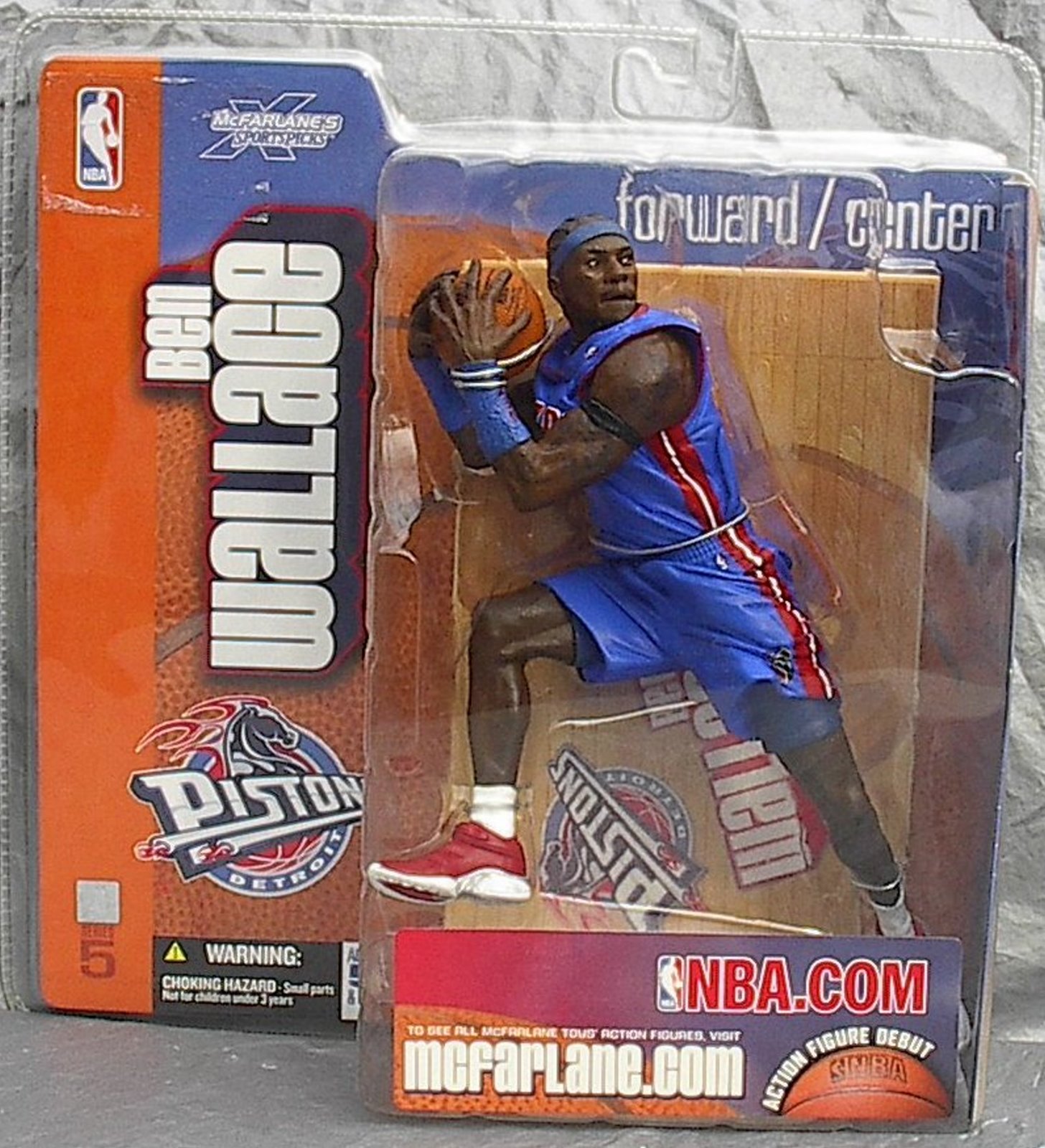 Ben Wallace NBA Series 5 McFarlane Debut figure CHASE Detroit Pistons