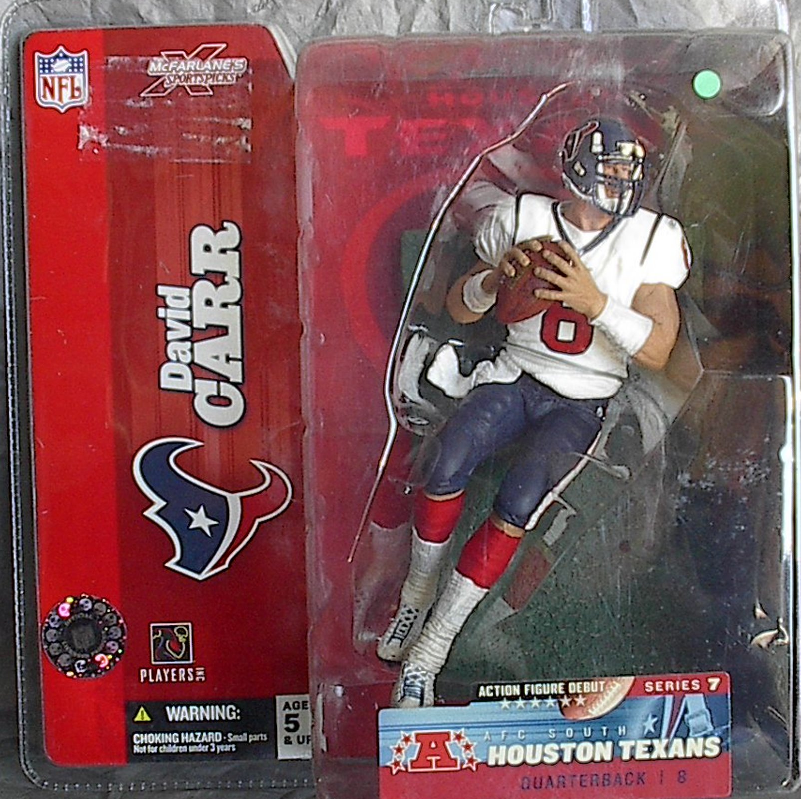 David Carr NFL Series 7 McFarlane Debut figure Houston Texans