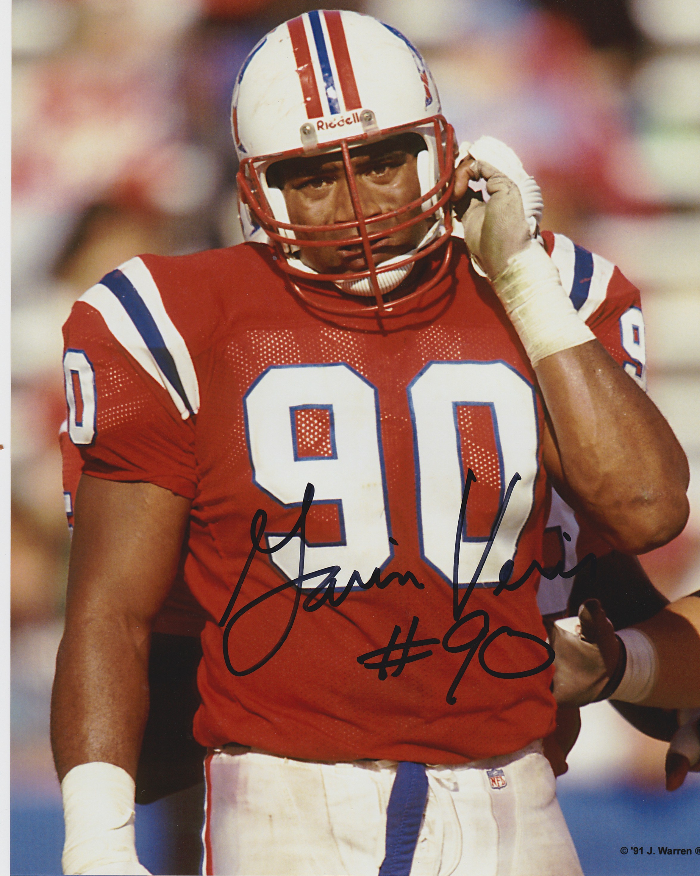 Garin Veris Autograph 8x10 Color photo New England Patriots