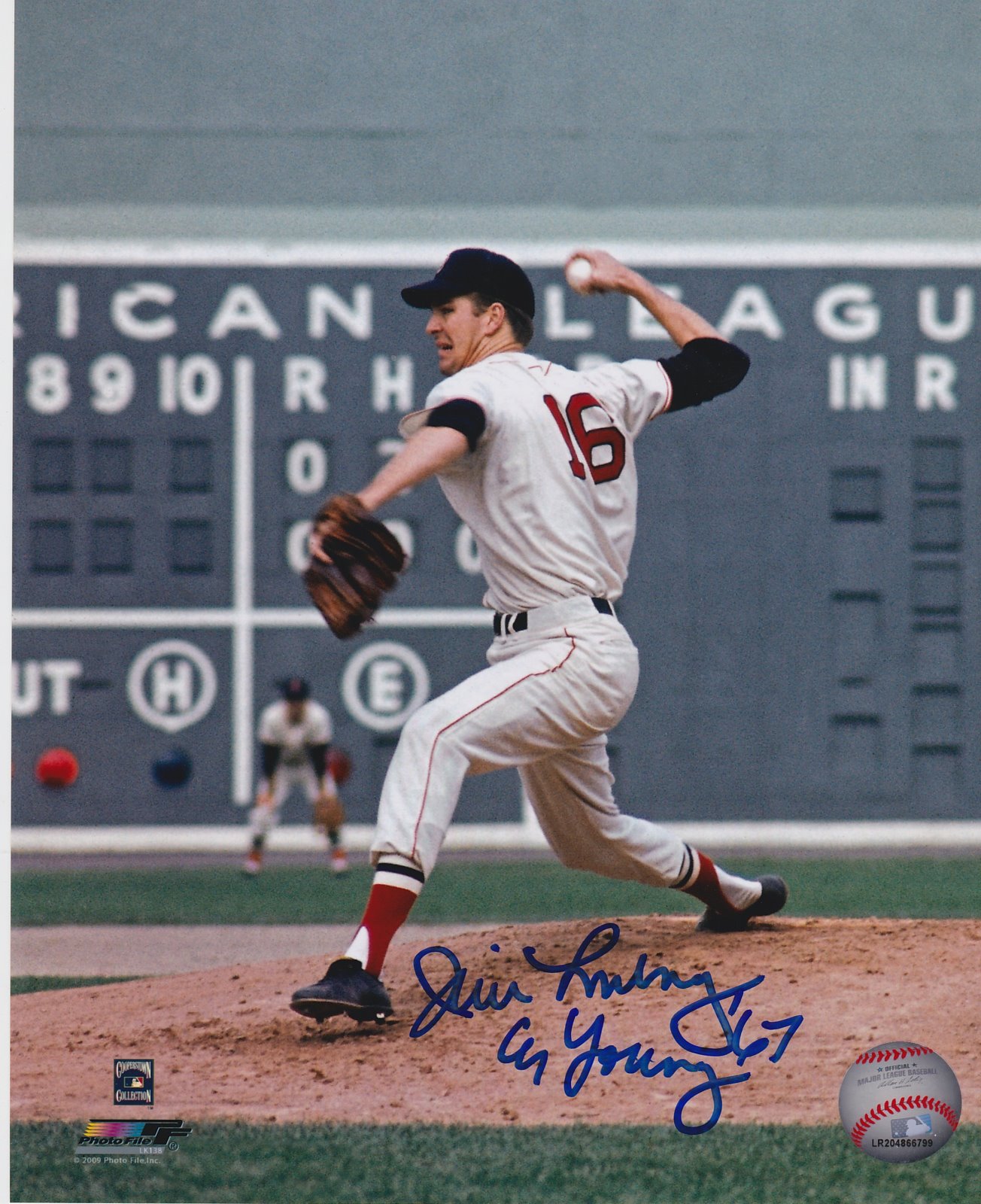 Jim Lonborg Autograph 8x10 Color photo Boston Red Sox