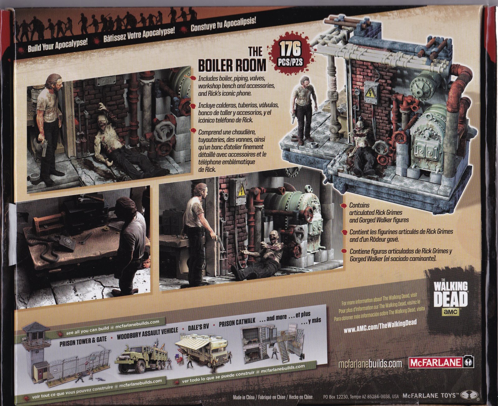 walking dead boiler room building set