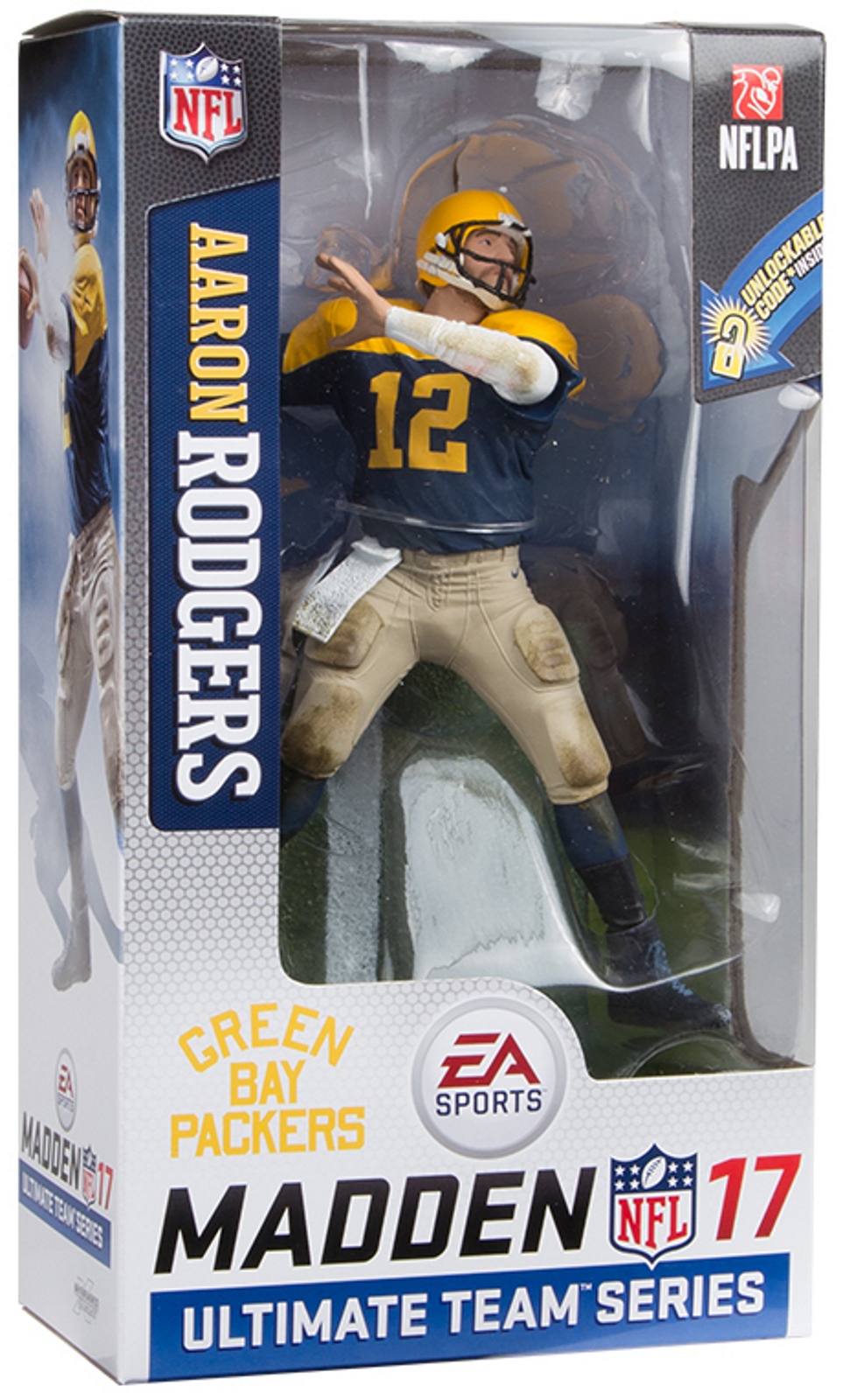 Aaron Rodgers NFL Ultimate Team Series 2 Madden 17 McFarlane figure Green Bay Packers